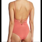 NWT Tavik ‘Monahan’ Lace Up One Piece Swimsuit Red Size M Photo 1