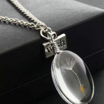 Beautiful dandelion pendant necklace faux fashion‎ jewelry Silver Photo 0