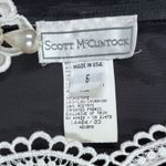 Scott McClintock Dress Vintage Black Velvet‎ Lace Mini Bouche Gothic Elegant 2 Size 6 Photo 8