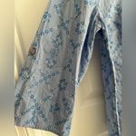  Embroidered Top Blue Size 4 US 0 Chicos Photo 4