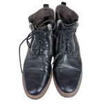 Rocco P. Black Leather Lace Up Zipper Combat Boots Size EU 41/ US 10.5 Photo 1