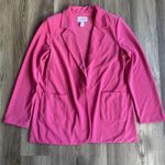 Joseph Ribkoff  Women's Jacket 12‎ Pink Blazer One Button Long Bold Maximalist Photo 1
