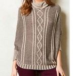 Yoon Wool Blend Sweater Poncho Gray XS/S Cowl Neck Oversized Knit Photo 1