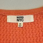 Madden NYC Coral Crochet Knit Midi Dress Spaghetti Straps Side Slit Size M Orange Size M Photo 5