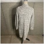 RIPE Chunky Knit Long Cardigan Sweater Black White Speckled XS Pockets Cozy Photo 2