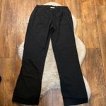 Roxy  Pants Size Small Black Linen Blend Drawstring Waist Womens Photo 7