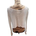 Free People ‎ Lightweight V-Neck Long Sleeve Top Casual Basic White XS Photo 1