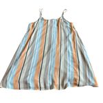Dolan Anthropologie Spaghetti Strap Stripe Dress Shift Colorful Size Medium Blue Photo 5