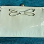 purse clutch handbage vinyl taupe Tan Photo 0