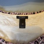 J.Crew  Tweed Front Tee Shirt Womens XS Cotton Silk Short Sleeve Ivory Pink Black Photo 1