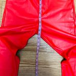 ZARA  Red Faux Leather Pants   Photo 5