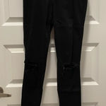 Vibrant  Stretch Denim Jeans Distressed High Waisted Black 3 25 Photo 0