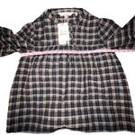 Barbour  Lorelie Praline Gingham Plaid Popover Peasant‎ Shirt Womens Size 6 New Photo 3