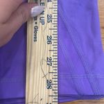 Lululemon Athletica Purple Leggings with Floral Trim Photo 2