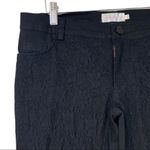 LA MIU Women's Black Lace Front Slim Fit Mid Rise Ankle Jeans Pants Size Medium Photo 5