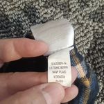 Old Navy Womens The Boyfriend Shirt Button Front Plaid Navy Flannel Size Xl Photo 5