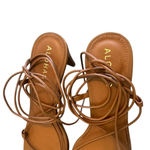 Alohas Bellini Leather Sandals Tan Lace Photo 3