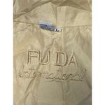 FU DA International Yellow Pale Gold Silk Track Jacket L Size L Photo 3