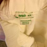 Aerie  Pants Women's Medium White Wide Leg Distressed Drawstring Baggy Casual Photo 4