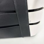 Madison West Tote Bag Black White Inner Pouch NWT Photo 4