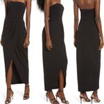 WAYF  Angelique Strapless Tulip Gown in Black Size S Photo 1