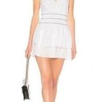 Donna Mizani Revolve White Smocked Ruffle Mini Dress - size XS Photo 0