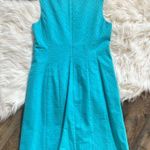 Lilly Pulitzer Lily Pulitizer 70s inspired zipper back blue and white dress size 4 Photo 6