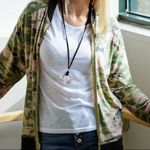 Soft Lightweight Camo Bomber Jacket‎ Green Size M Photo 1