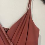 Lulus  Lovely Rusty Rose Bridesmaid Maxi Dress Large NWT Formal Wedding Gown Photo 7