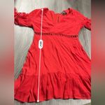 Lulus Love Letters 3/4 Sleeve Red Skater Dress Size S Photo 10