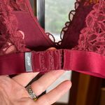Aerie Lace Bralette in Burgundy Size Medium Photo 6