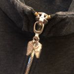 Victoria's Secret Victoria’s Secret Rhinestone Heart Full Zip Sweatshirt Grey Medium Photo 3