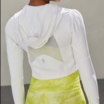 Free People Movement  White Cropped Zip-Up Hoodie, Medium NWOT Photo 1