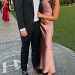 Dessy Collection by Vivian Diamond Dessy DIAMOND HALTER BIAS MAXI SLIP DRESS Photo 4