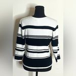 Worthington - Black and White Button-Up Cardigan Size L Photo 2