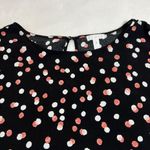 Leith Crewneck Polka Dot Blouse Size 2X Casual Lightweight Girly Party Colorful Photo 2