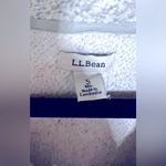 LL Bean Heritage Marled Fleece Shawl Collar Pullover Small Grey Cream Cozy EUC Gray Photo 9