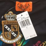 Juicy Couture Black Rainbow Pride Graphic Puff Short Sleeve crew Tee shirt NEW Photo 7