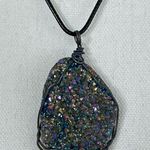 Earthbound Multicolor Druzy Pendant Necklace Photo 4