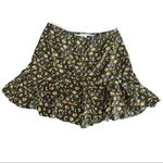 Veronica Beard NEW  Olive Floral-Print Flounce Mini Skirt Photo 0