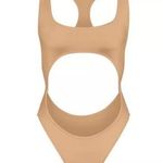 SKIMS NWT  swim cut out monokini ochre XS Photo 0