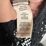 Soft Surroundings black lace Lasalle button front blouse see through women’s PM Photo 6