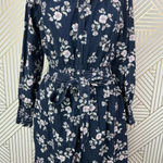 Rebecca Taylor  La Vie Camille Navy Blue Floral Print Dress Size US‎ Small Photo 2