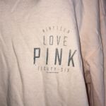 PINK - Victoria's Secret  yoga sweatshirt crew neck top Pink size Large Peach​​​ Photo 1