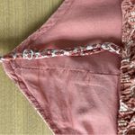 American Eagle 100% Cotton/Linen Boho Floral Crop Top Sz M Peach/Pink Peasant Photo 9