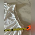Bobeau  White Wrap Tie Sleeveless Top Small Ribbed Knit Rayon Blend Tank Photo 6