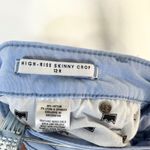Crown & Ivy  Size 12 Skinny Jeans High Rise Crop Ankle Pants Jeans Baby Blue 1313 Photo 2