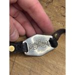 Lucky Brand  Leather Bracelet With Turquoise & Red Accents Adjustable Fit Silver- Photo 1