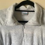 Columbia Grey Half Zip Fleece Long Sleeve Sweatshirt Women's Size Large Photo 2