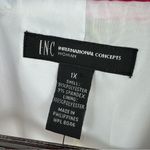 INC International Concepts Floral Print Blazer Jacket White Pink 1X Plus Size Photo 11